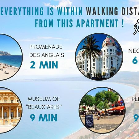 Appartement Claudia - Central - Very Close To Sea - Calm - Ac Nice Luaran gambar